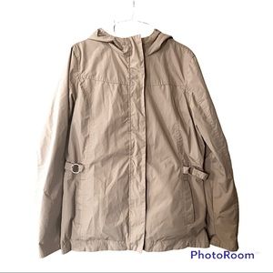 Free Country Reversible Womens Jacket Size Medium Beige/Off white.